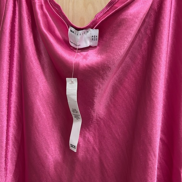 🚫SOLD🚫 ASOS Barbie Pink Midi Slip Skirt - Picture 4 of 9